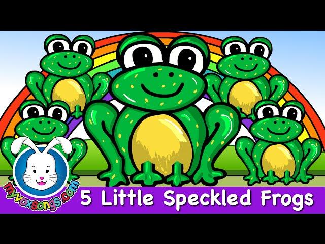 Five Little Speckled Frogs | Nursery Rhymes | MyVoxSongs