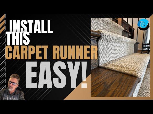 How to Install a Carpet Runner On Stairs Easy!