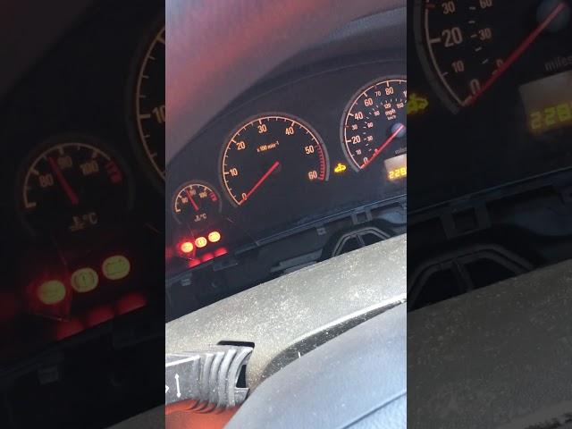 Vauxhall Vectra C dashboard going off