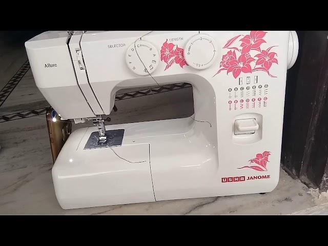 How to use automatic needle threader in usha janome allure sewing machine (हिन्दी में)