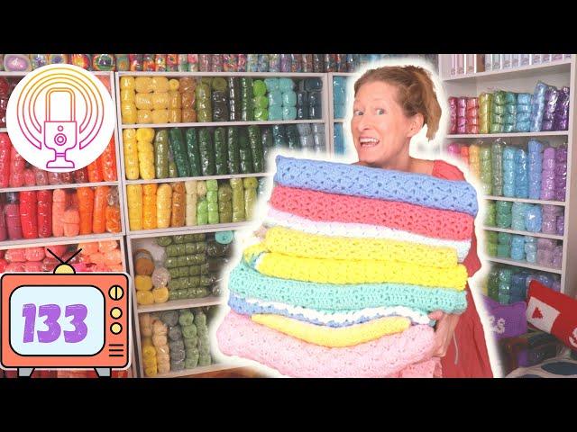 Drunken Granny Blanket STACK?  Knitting Podcast Episode 133