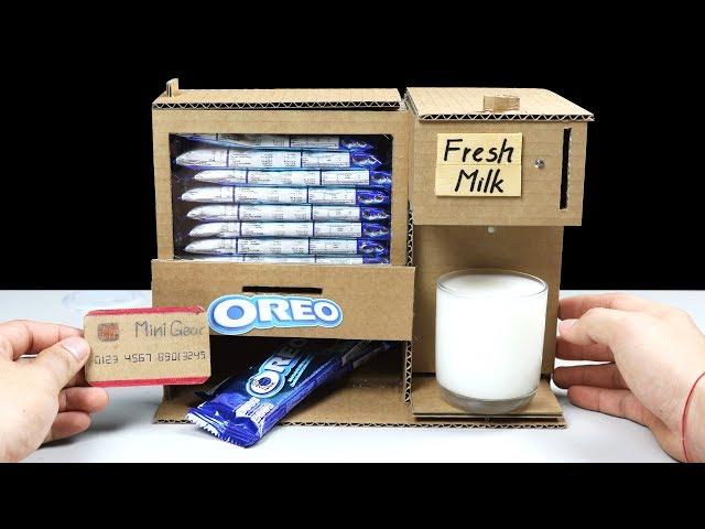 Wow! Amazing DIY OREO and Fresh Milk Vending Machine