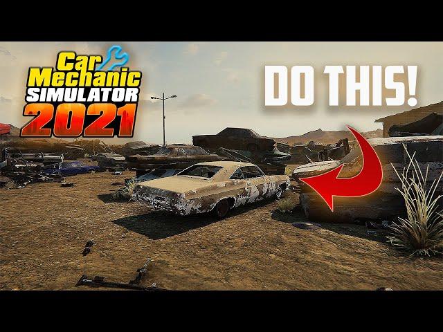 BEST Tips and Tricks For Early Game! - Car Mechanic Simulator 2021