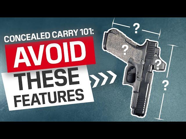 These things make your gun TERRIBLE for concealed carry