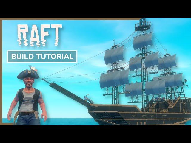 Survival Galleon from Sea of Thieves | Raft Build Tutorial