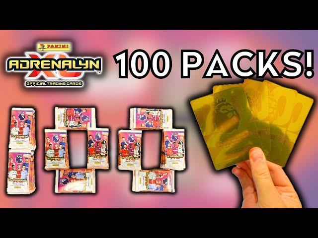 OPENING 100 PACKS OF PANINI ADRENALYN XL PREMIER LEAGUE 2025 CARDS | 4 GOLDEN BALLER CARDS!