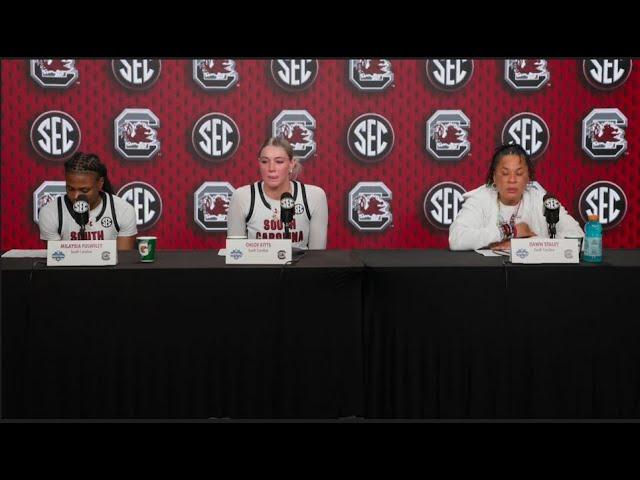 WBB Postgame: (Vanderbilt) Dawn Staley, MiLaysia Fulwiley, and Chloe Kitts News Conference 03/07/25