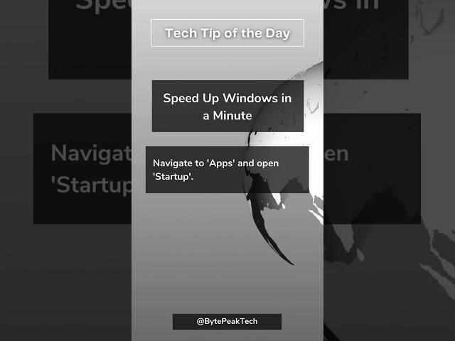 Speed Up Your Windows: Quick Fixes #computertips #dailytech #digitallife #gadgettips