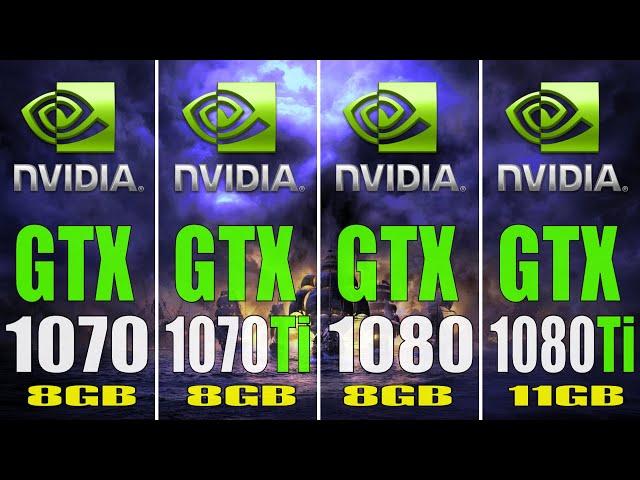 GTX 1070 vs GTX 1070Ti vs GTX 1080 vs GTX 1080Ti || NEW DRIVER - 512.95 || PC GAMES TEST ||