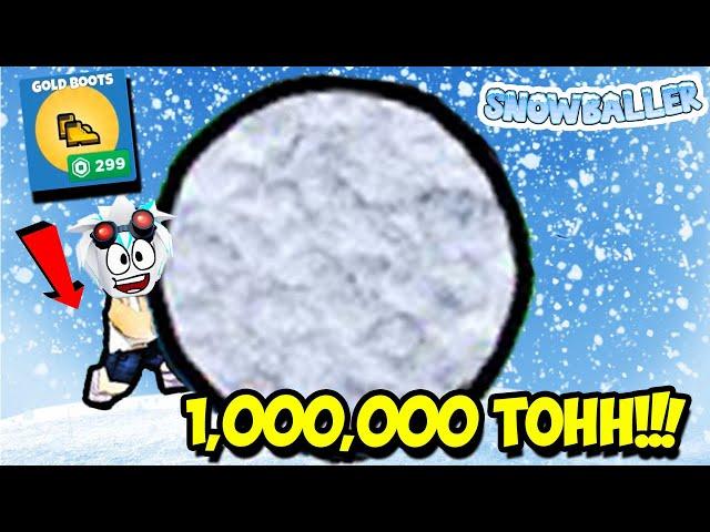 САМЫЙ БОЛЬШОЙ СНЕЖОК НА 1,000,000 ТОНН В РОБЛОКСЕ! ROBLOX Snowballer