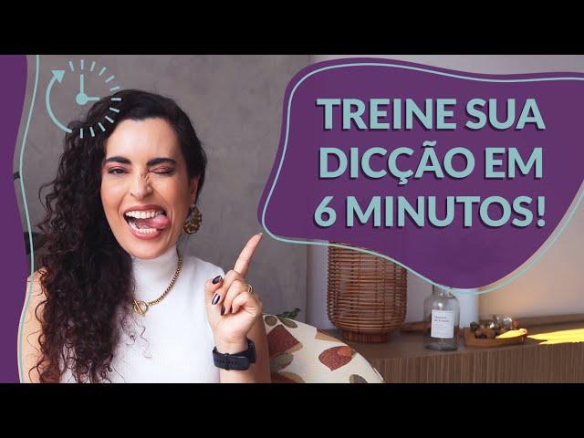 3 EXERCÍCIOS DIÁRIOS e RÁPIDOS para a sua DICÇÃO!