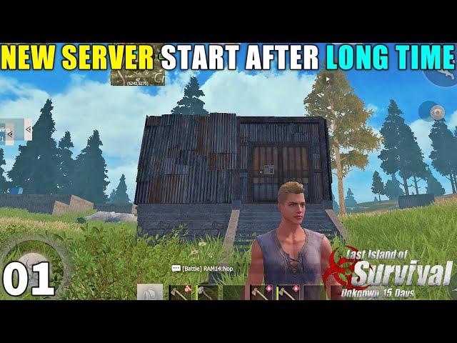 [DAY01] NEW SERVER START WITH GOOD LUCK  UZI IN 30 SEC | EP01 | LAST DAY RULES SURVIVAL GAMEPLAY