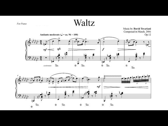 Waltz in E-flat minor (Op.12) by David Tsvariani