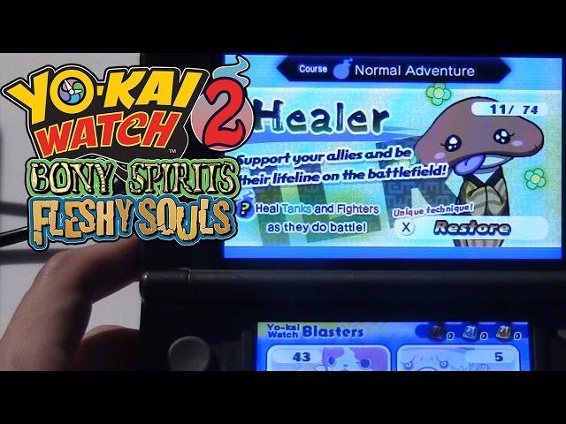 Yo-Kai Watch Blasters - ALL Playable Healers, ALL Stats, & ALL Moves! [Nintendo 3DS Gameplay]