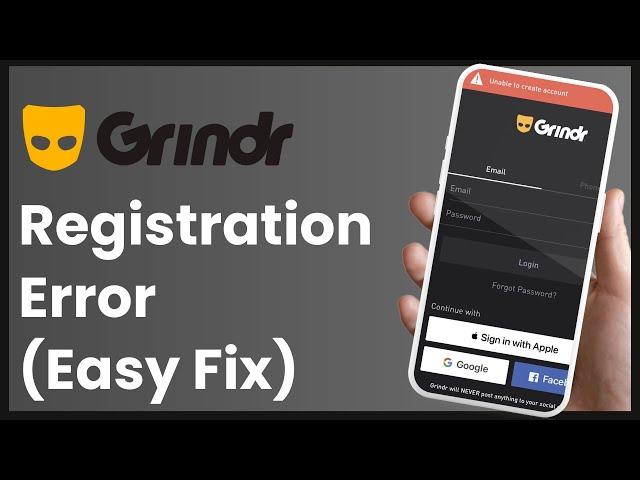 How to Fix Grindr Registration Error !