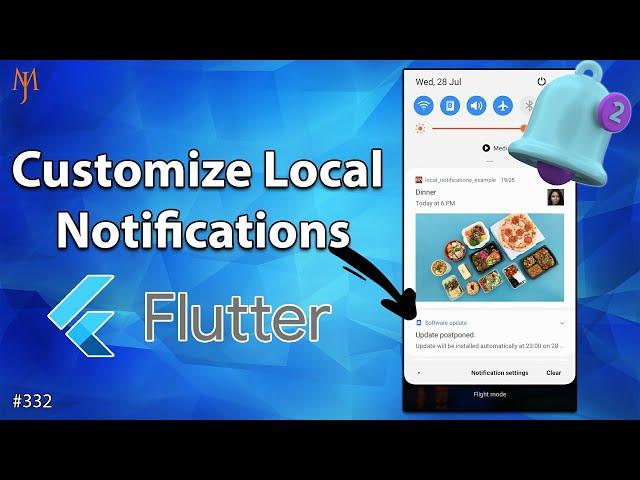 Flutter Tutorial - Customize Local Push Notifications 2/2 | Background, Custom Sound, No Sound