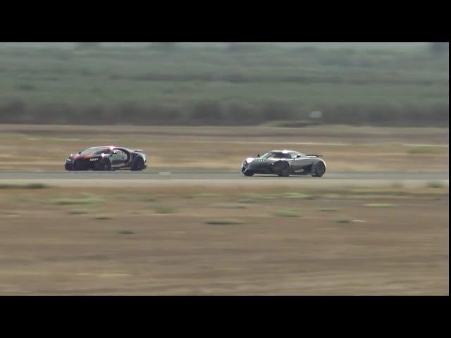 Koenigsegg Regera Vs Bugatti Chiron Supersport DRAG RACE 1 Mile