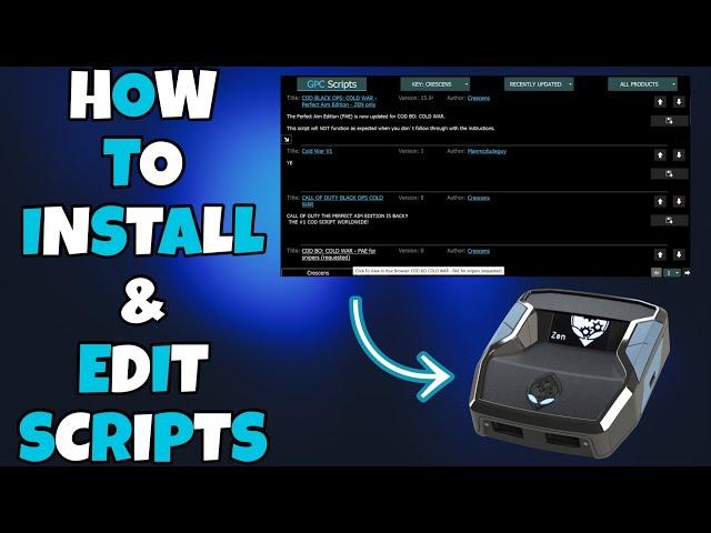 CRONUS ZEN: HOW TO INSTALL & EDIT SCRIPTS (2024)