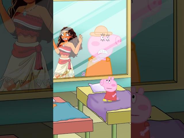 Simea cries, Peppa pig turns into a zombie to avoid punishment  #funny #peppapig #moana2