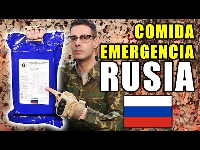 Probando COMIDA DE EMERGENCIA RACIÓN 24 Horas de RUSIA