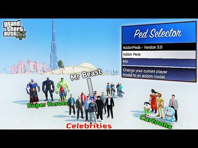 How To Install Addonpeds with Extra 25 New Peds - GTA V Tutorial