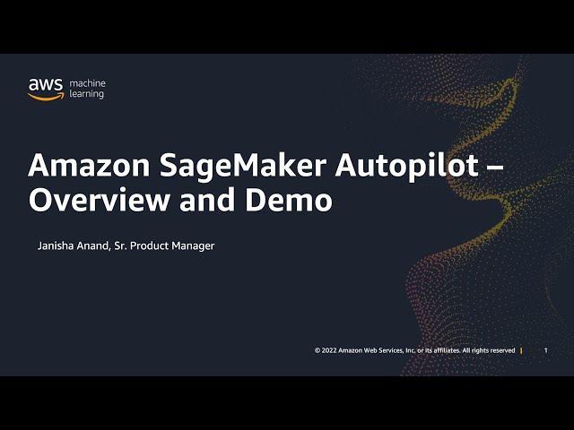 Overview of Amazon SageMaker Autopilot