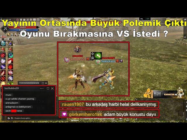 DomenicoWacco - Yayının Ortasında Büyük Polemik Çıktı | Oyunu Bırakmasına VS İstedi ? | Rise Online