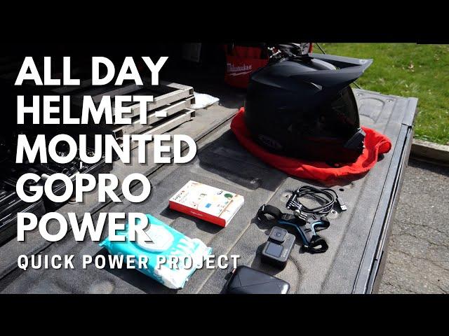 Go Pro Power all Day for Helmet Mounted Camera!