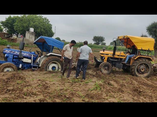 Farmtrac 60 powermax FSA daldal me lgane pde 2 tractor ho gya bura hall  #farmtrac