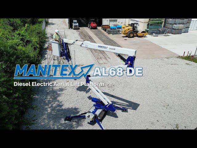 New Manitex AL68 DE diesel electric aerial lift platform for sale | Stock # BM 4754