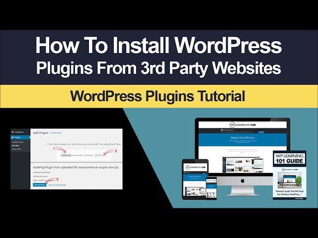 How To Install 3rd Party WordPress Plugins In WordPress Website (Step By Step Tutorial)