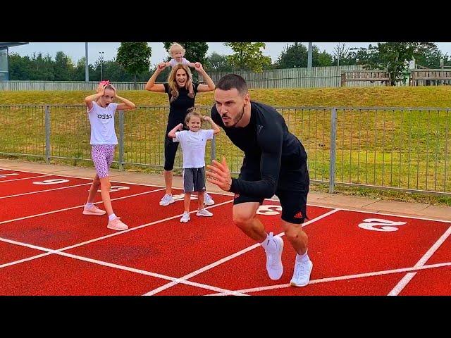 BILLY WINGROVE FASTEST YOUTUBER EVER!?!?  EPIC FAMILY 100 METER RACE ‍️ ‍️ 