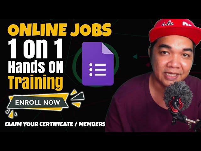 1 on 1 Hands-on Training And Membership Perks Online Jobs Work From Home