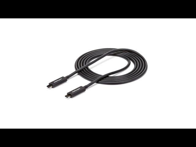 6 ft. (2 m) Thunderbolt 3 Cable with 100W Power Delivery - TBLT3MM2MA | StarTech.com