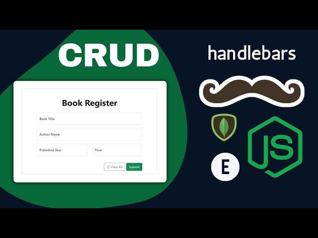 Complete CRUD with Node.js, Express, MongoDB & Express-Handlebars