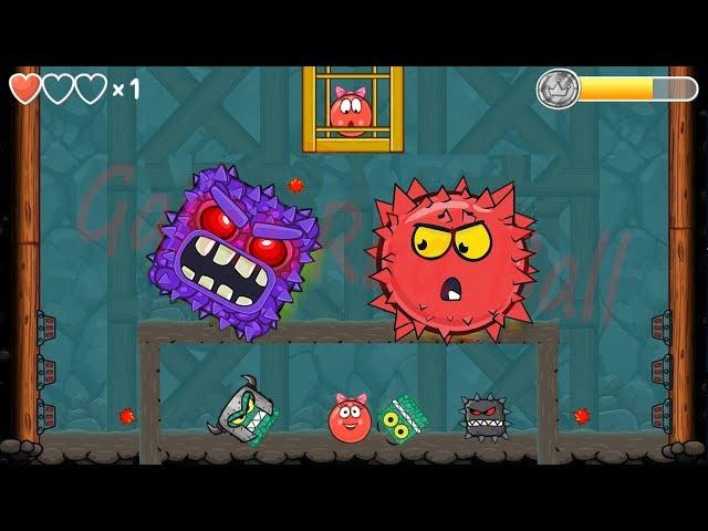 BILBERRY BOSS VS RED BOSS BALL VOLUME 5 in Red Ball 4 EPISODE 5 PERFECT 'INTO THE CAVE' All Levels