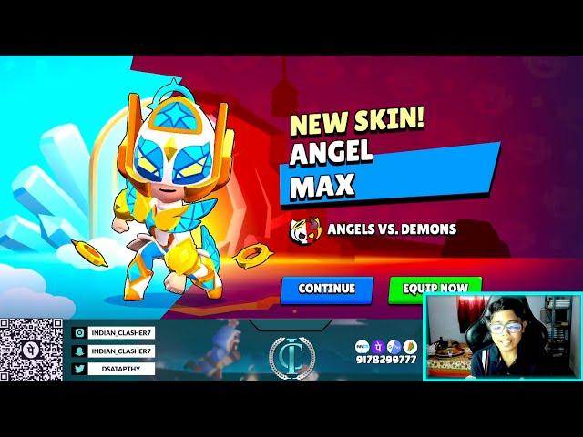 ANGEL MAX Skin Giveaway - Brawl Stars | Angel Max Gameplay Effect - Brawl Stars