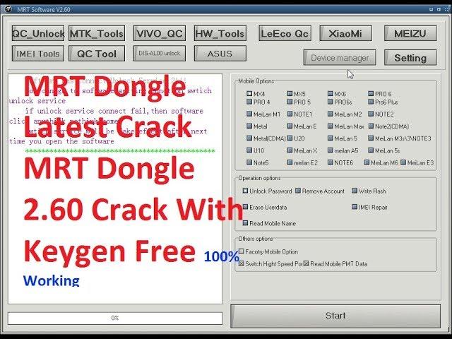 MRT Dongle 2.60 Crack With Keygen Latest Version Download, MRT Dongle Latest Crack