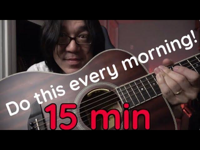 Do This Routine Every Morning To Get Shredded!!  5 Great Guitar Techniques!!