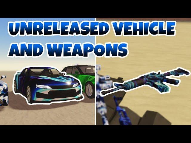 Unreleased Camaro and Weapons in Roblox A Dusty Trip