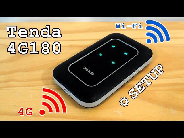 Tenda 4G180 portable 4G router  • Unboxing, installation, configuration and test