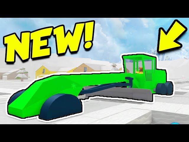 NEW GRADER IN SNOW SHOVELING SIMULATOR! *BEST VEHICLE!* (Roblox)