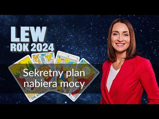 Lew SEKRETNY PLAN NABIERA MOCY Rok 2024 tarot