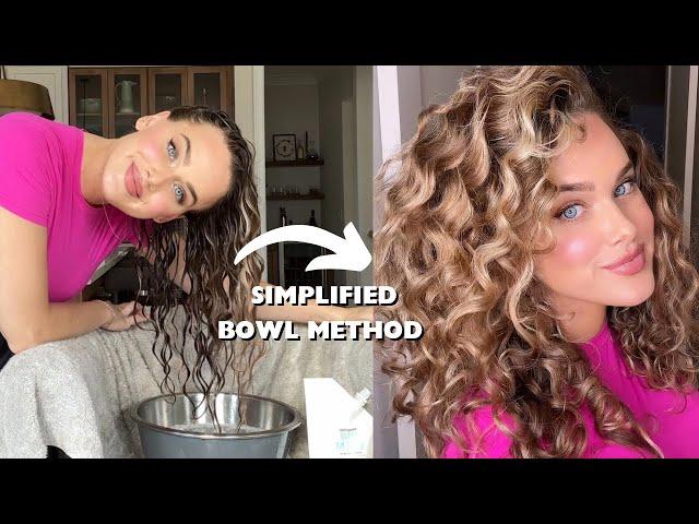 Bowl Method Wavy/Curly Hair | simplified 