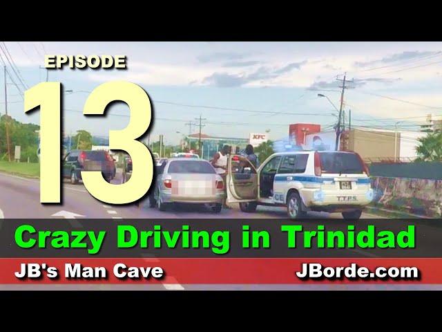 Trying to Escape Police Road Block in Trinidad and Tobago Crazy Driving part 13 | by JBManCave.com