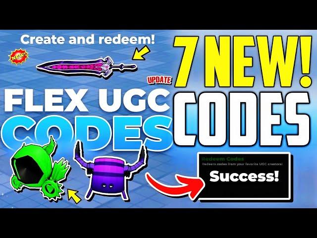 ️FRESH!REDEEM️FLEX UGC ROBLOX CODES 2024 - FLEX UGC CODES 2024