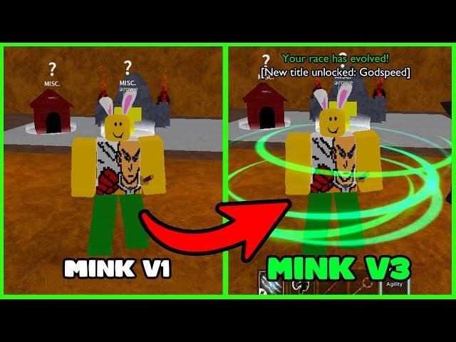 How to get Race "Mink/Rabbit Race Upgrade to V3" - Blox Fruits 2022 [Beginner's Guide]