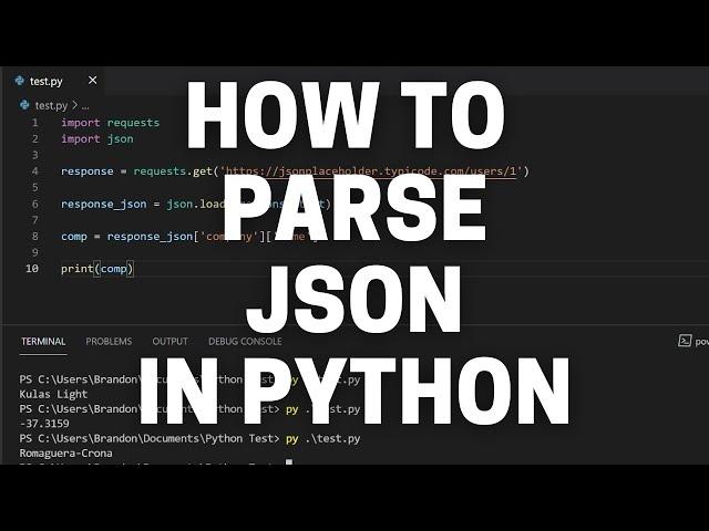 How to Parse JSON in Python - JSON Tutorial for Python Beginners