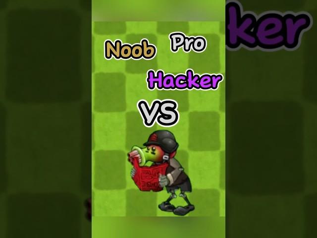 PVZ Fusion - Noob vs Pro vs Hacker - Gatling Cherry Newspaper Zombie #pvz #memes #shorts