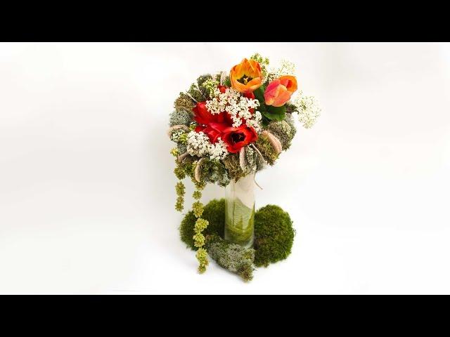 Флористика Как сделать каркас для букета (Мастер класс) Floral. lessons. Flowers design online